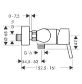Hansgrohe "Talis S" Brausearmatur (chrom)